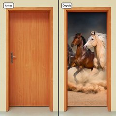 Adesivo Decorativo de Porta - Cavalos - 1164cnpt - comprar online