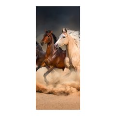 Adesivo Decorativo de Porta - Cavalos - 1164cnpt na internet