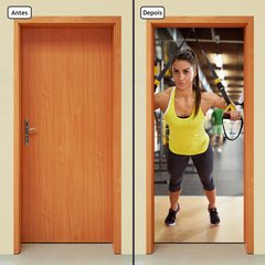 Adesivo Decorativo de Porta - Fitness - 1167cnpt - comprar online