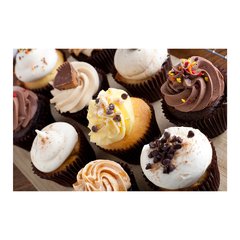 Painel Adesivo de Parede - Cupcakes - Confeitaria - 1172pn - comprar online
