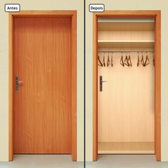 Adesivo Decorativo de Porta - Closet - Armário - 1173cnpt - comprar online