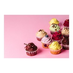 Painel Adesivo de Parede - Cupcakes - Confeitaria - 1173pn - comprar online