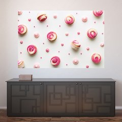 Painel Adesivo de Parede - Cupcakes - Confeitaria - 1175pn