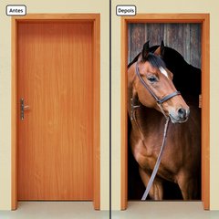 Adesivo Decorativo de Porta - Cavalo - 1198cnpt - comprar online