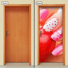 Adesivo Decorativo de Porta - Manicure - Unhas - 1200cnpt - comprar online