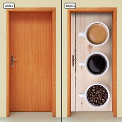Adesivo Decorativo de Porta - Café - Coffee - 1216cnpt - comprar online