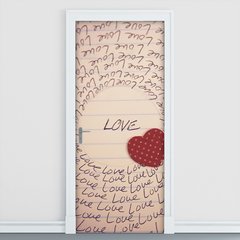 Adesivo Decorativo de Porta - Love - Amor - 1217cnpt