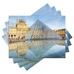 Jogo Americano com 4 peças - Museu do Louvre - Paris - França - Viagem - 1223Jo