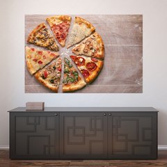 Painel Adesivo de Parede - Pizza - Pizzaria - 1223pn
