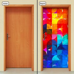 Adesivo Decorativo de Porta - Abstrato - 1224cnpt - comprar online