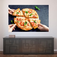 Painel Adesivo de Parede - Pizza - Pizzaria - 1227pn
