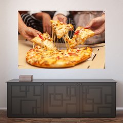 Painel Adesivo de Parede - Pizza - Pizzaria - 1230pn