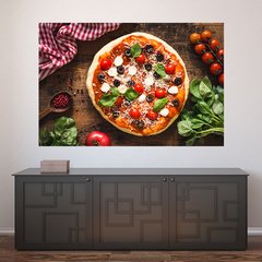 Painel Adesivo de Parede - Pizza - Pizzaria - 1231pn