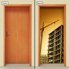 Adesivo Decorativo de Porta - Construção - 1232cnpt - comprar online