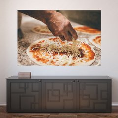 Painel Adesivo de Parede - Pizza - Pizzaria - 1237pn