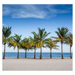 Papel de Parede Praia Paisagem Coqueiro Mar Sala Painel Adesivo - 123pc - comprar online