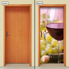 Adesivo Decorativo de Porta - Vinho - 1252cnpt - comprar online