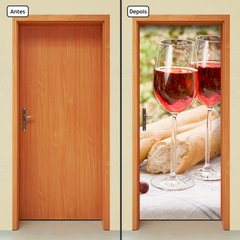Adesivo Decorativo de Porta - Vinho - 1255cnpt - comprar online