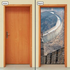 Adesivo Decorativo de Porta - Muralha da China - 1259cnpt - comprar online