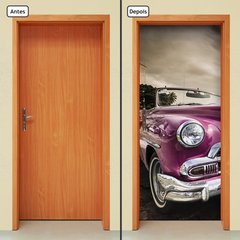 Adesivo Decorativo de Porta - Carro Vintage - 1260cnpt - comprar online