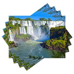 Jogo Americano com 4 peças - Cachoeira - Natureza - Paisagem - 1265Jo