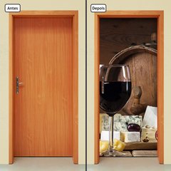 Adesivo Decorativo de Porta - Vinho - 1265cnpt - comprar online