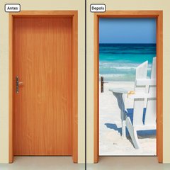 Adesivo Decorativo de Porta - Praia - 1267cnpt - comprar online