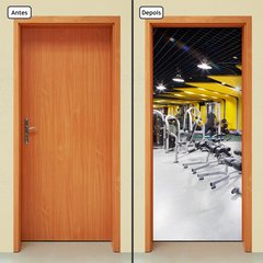 Adesivo Decorativo de Porta - Academia - Fitness - 1277cnpt - comprar online