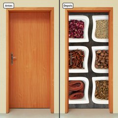 Adesivo Decorativo de Porta - Temperos - 1283cnpt - comprar online