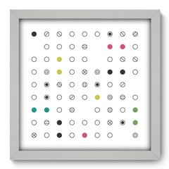 Quadro Decorativo com Moldura - Abstrato - 128qna - comprar online