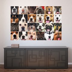 Painel Adesivo de Parede - Cachorros - Pet Shop - 1295pn