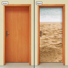 Adesivo Decorativo de Porta - Areia - Praia - 1296cnpt - comprar online