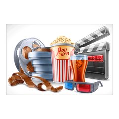 Painel Adesivo de Parede - Cinema - 1299pn - comprar online