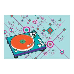 Painel Adesivo de Parede - Toca Disco - Música - 1312pn - comprar online