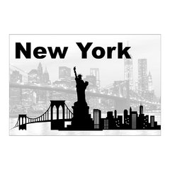 Painel Adesivo de Parede - Nova York - 1320pn - comprar online