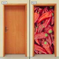 Adesivo Decorativo de Porta - Pimentas - 1321cnpt - comprar online