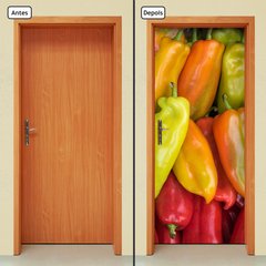 Adesivo Decorativo de Porta - Pimentas - 1324cnpt - comprar online