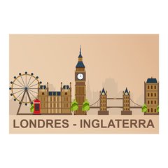Painel Adesivo de Parede - Londres - Inglaterra - Mundo - 1352pn - comprar online