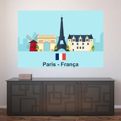 Painel Adesivo de Parede - Paris - França - Mundo - 1353pn