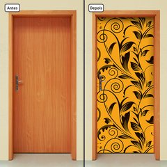 Adesivo Decorativo de Porta - Folhagem - 1354cnpt - comprar online