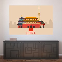 Painel Adesivo de Parede - China - Mundo - 1355pn