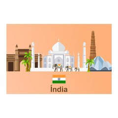 Painel Adesivo de Parede - Índia - Mundo - 1356pn - comprar online