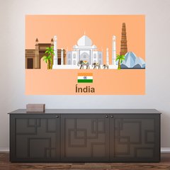 Painel Adesivo de Parede - Índia - Mundo - 1356pn