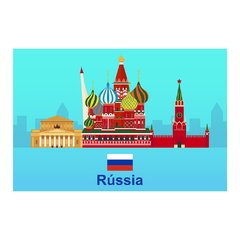 Painel Adesivo de Parede - Rússia - Mundo - 1358pn - comprar online