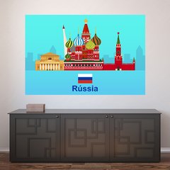 Painel Adesivo de Parede - Rússia - Mundo - 1358pn