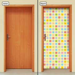 Adesivo Decorativo de Porta - Abstrato - Infantil - 1359cnpt - comprar online