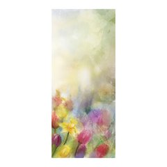 Adesivo Decorativo de Porta - Pintura - Flores - 135cnpt na internet