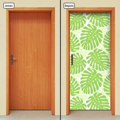 Adesivo Decorativo de Porta - Folhas - 1363cnpt - comprar online