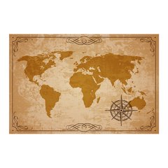 Painel Adesivo de Parede - Mapa Mundi - Mundo - 1371pn - comprar online