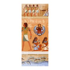 Adesivo Decorativo de Porta - Hieróglifo - 1379cnpt na internet